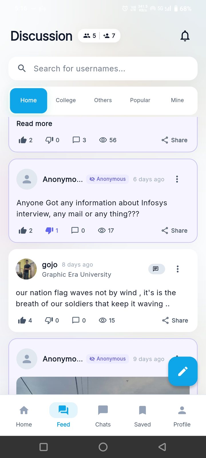 Discussion Feed